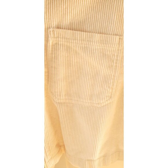 Industry Cream White Corduroy Zip Jacket Lightweight Large - Picture 3 of 7
